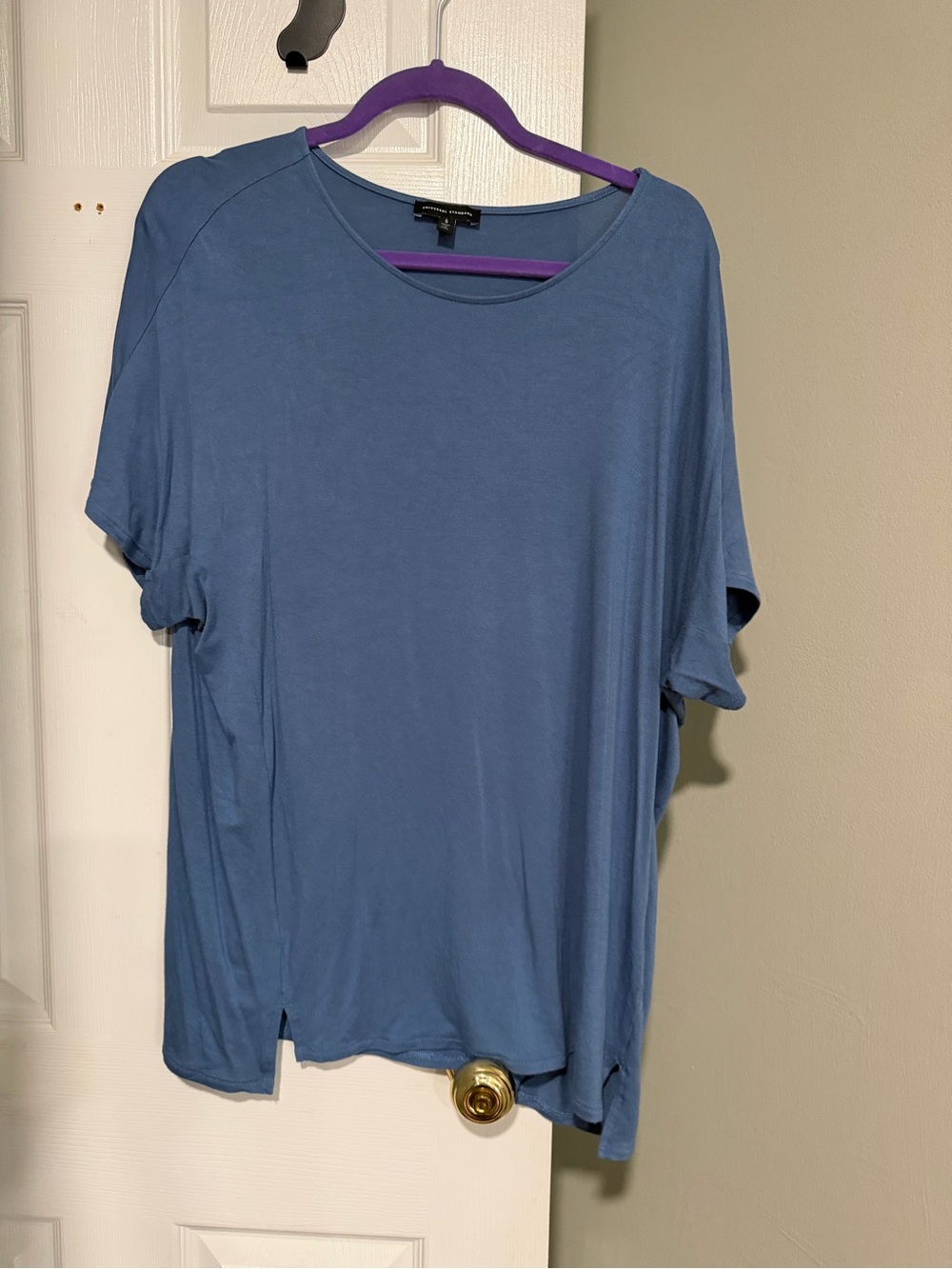 Universal Standard Blue Short-Sleeve Tunic